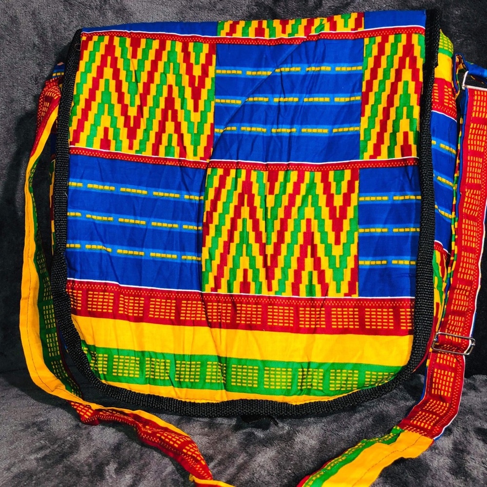 African fabric cross bag